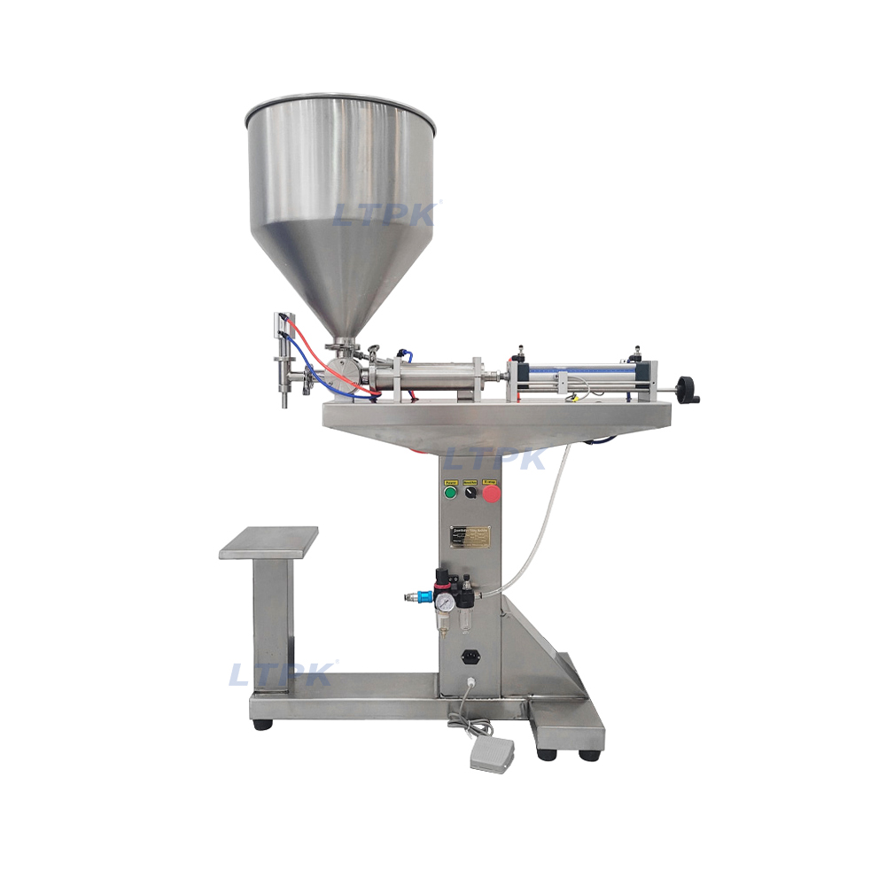 semi automatic vertical filling machine for liquid juice honey sauce paste cream