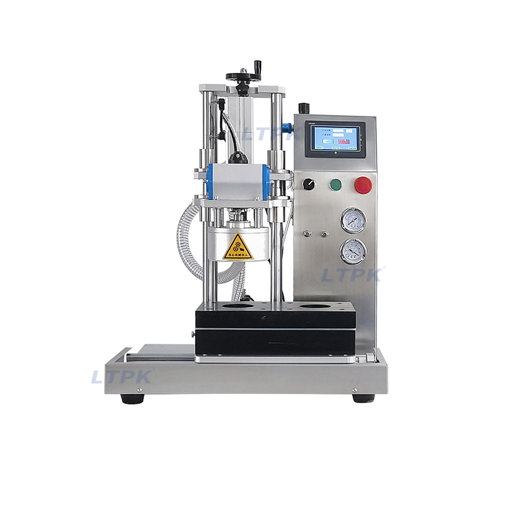 LT-10 Small semi-automatic desktop vacuum capping machine