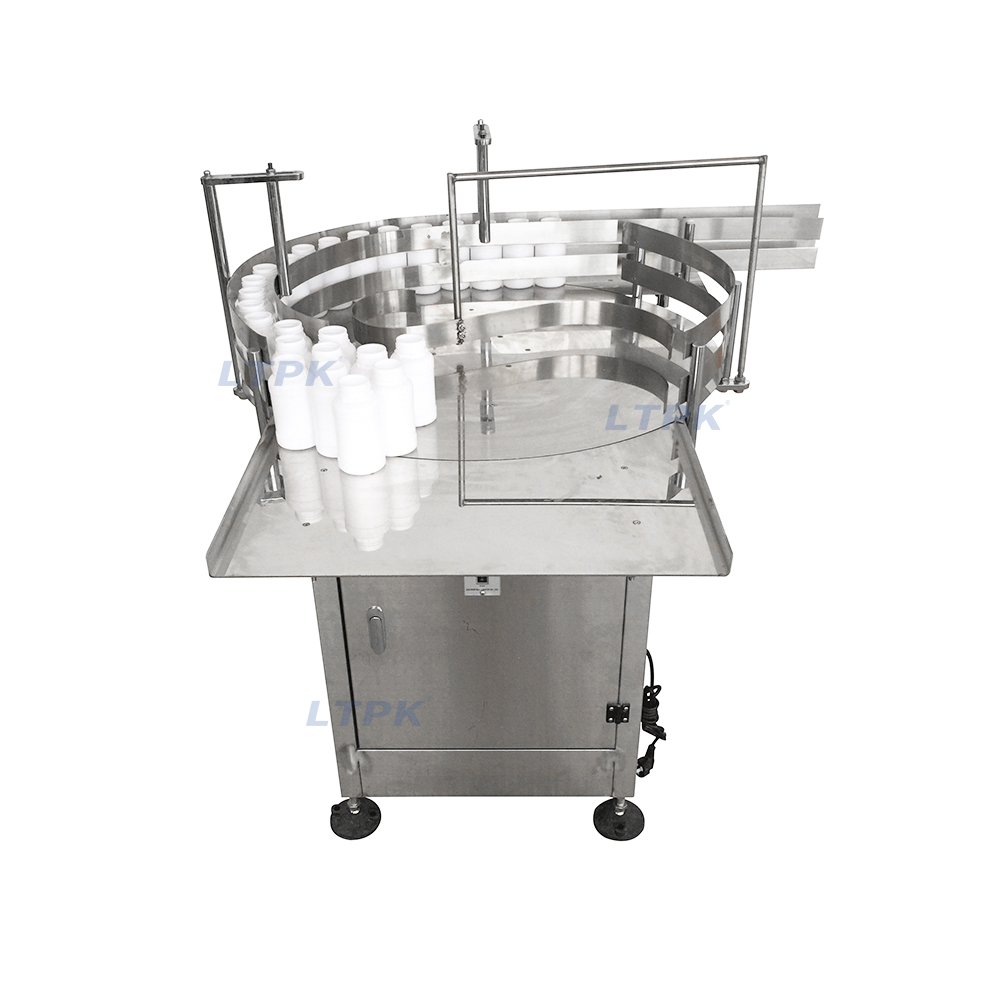 Bottle turntable for sorting bottles feeding