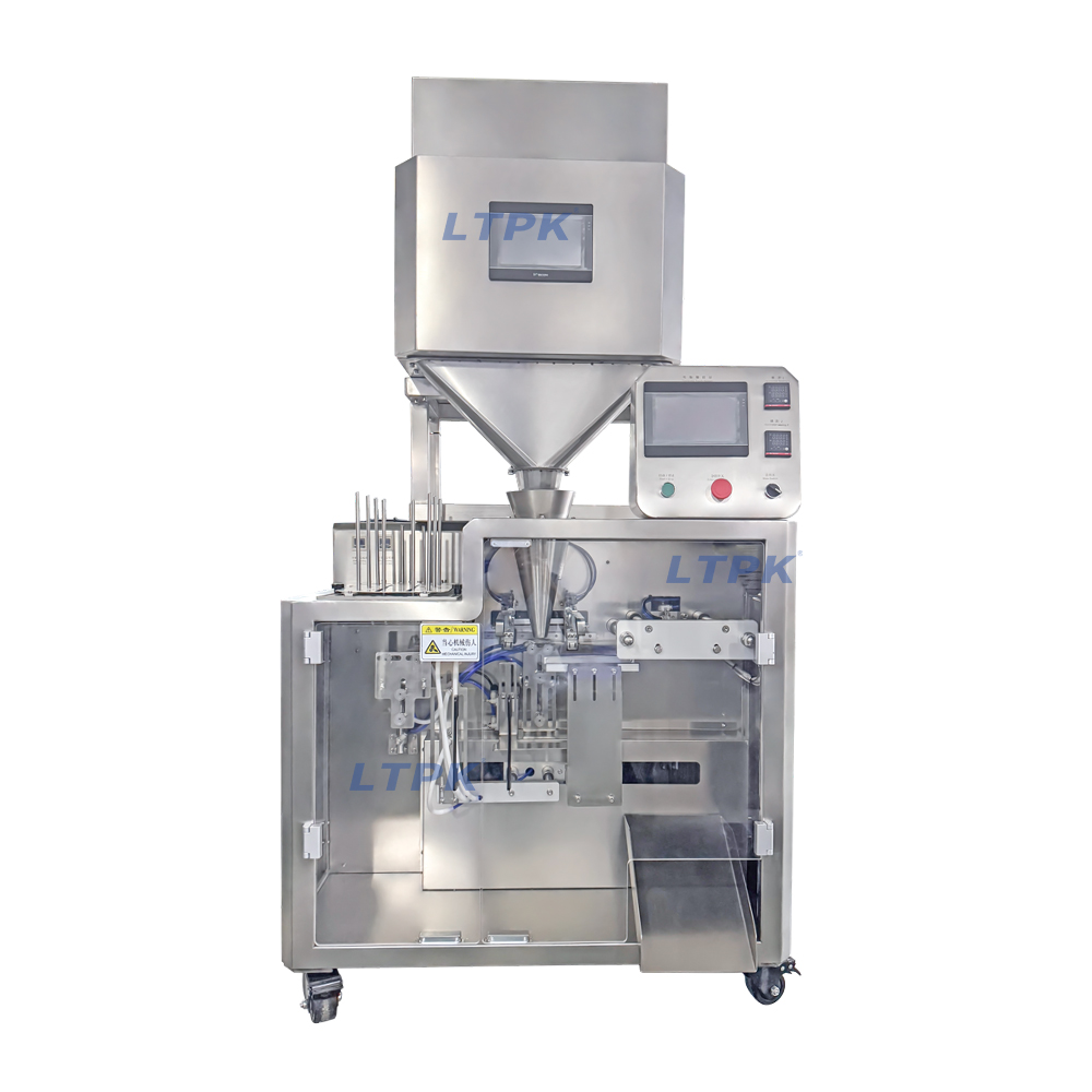 Automatic 2-head Linear Weigher Premade Pouch Packaging Machine with Filling Function for Food Granule Snack Dosing
